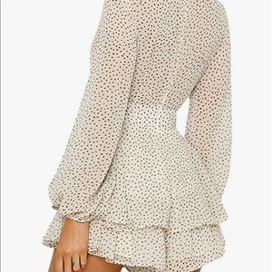 Rose pink polka dot romper